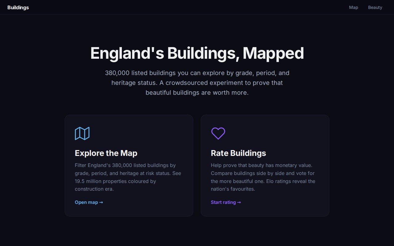 Buildings Explorer — map view