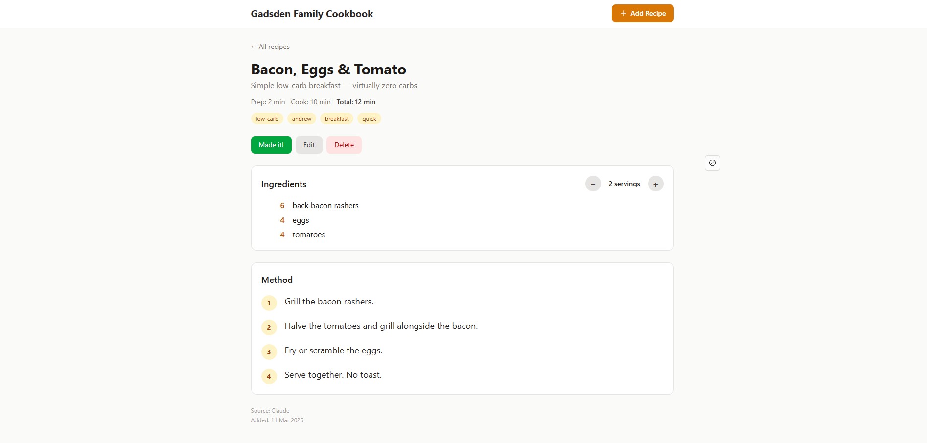 Gadsden Cookbook — recipe detail
