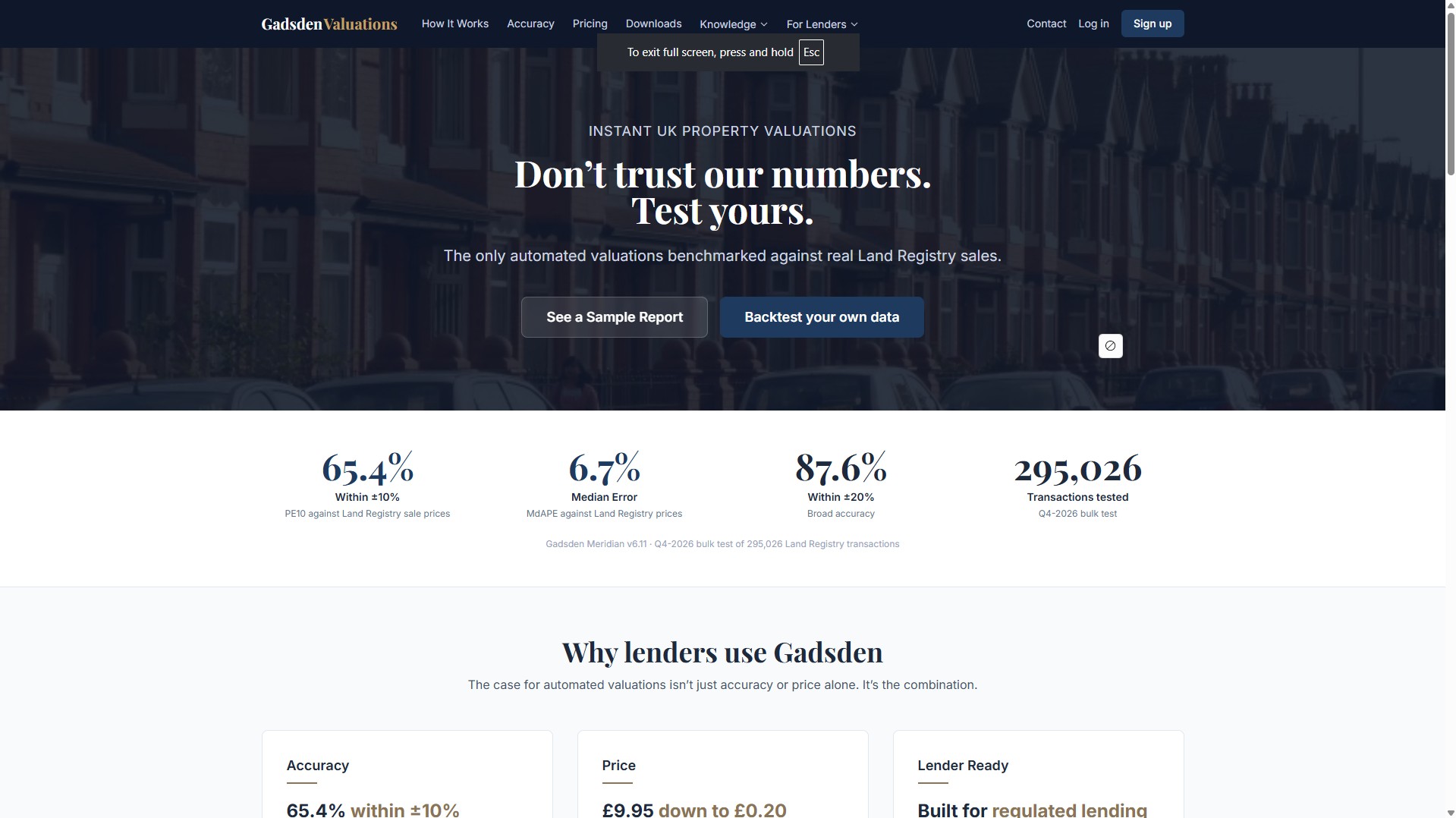 Gadsden Valuations — search